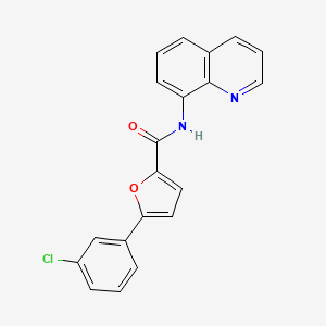 molecular formula C20H13ClN2O2 B5784409 5-(3-chlorophenyl)-N-(quinolin-8-yl)furan-2-carboxamide 