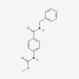 molecular formula C16H16N2O3 B5784412 methyl N-[4-(benzylcarbamoyl)phenyl]carbamate 