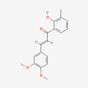 3-(3,4-Dimethoxyphenyl)-1-(2-hydroxy-3-methylphenyl)prop-2-en-1-one