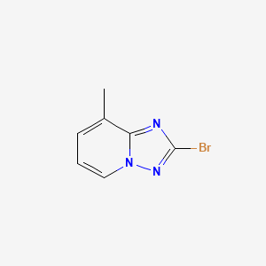molecular formula C7H6BrN3 B578451 2-Bromo-8-methyl-[1,2,4]triazolo[1,5-a]pyridine CAS No. 1352723-51-3