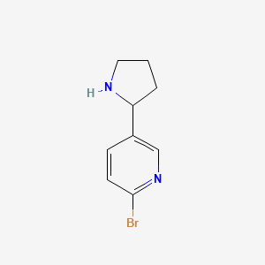 2-Bromo-5-(pyrrolidin-2-YL)pyridine