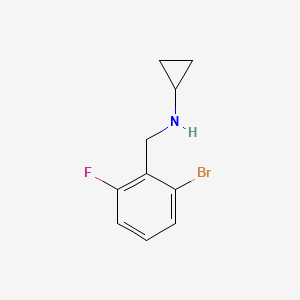 molecular formula C10H11BrFN B578457 N-Cyclopropyl 2-bromo-6-fluorobenzylamine CAS No. 1355247-19-6