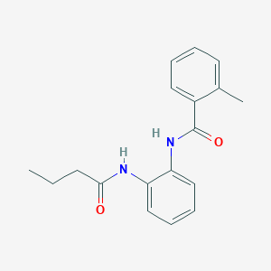 molecular formula C18H20N2O2 B5784598 N-[2-(butanoylamino)phenyl]-2-methylbenzamide 