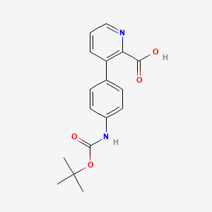 3-(4-((tert-Butoxycarbonyl)amino)phenyl)picolinic acid