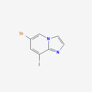 molecular formula C7H4BrIN2 B578477 6-Bromo-8-iodoimidazo[1,2-a]pyridine CAS No. 1364917-14-5