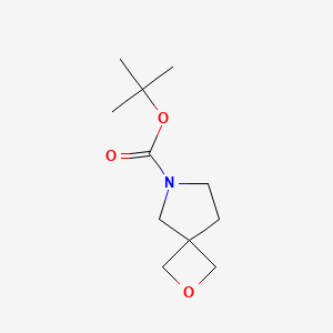 molecular formula C11H19NO3 B578479 Tert-butyl 2-oxa-6-azaspiro[3.4]octane-6-carboxylate CAS No. 1245816-31-2