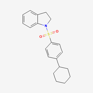 molecular formula C20H23NO2S B5784797 [(4-Cyclohexylphenyl)sulfonyl]indoline 
