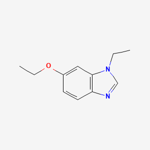 molecular formula C11H14N2O B578499 6-Ethoxy-1-ethylbenzimidazole CAS No. 1311197-84-8
