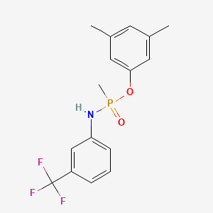 molecular formula C16H17F3NO2P B5785014 N-[(3,5-dimethylphenoxy)-methylphosphoryl]-3-(trifluoromethyl)aniline 
