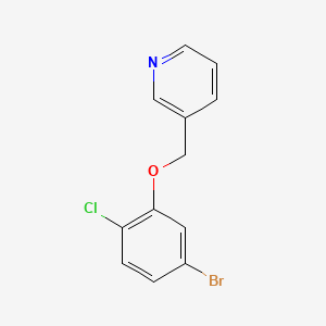 3-((5-Bromo-2-chlorophenoxy)methyl)pyridine
