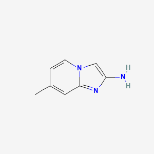 molecular formula C8H9N3 B578509 7-Methylimidazo[1,2-A]pyridin-2-amine CAS No. 1260854-91-8