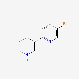 5-Bromo-2-(piperidin-3-yl)pyridine