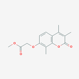 molecular formula C15H16O5 B5785127 methyl 2-[(3,4,8-trimethyl-2-oxo-2H-chromen-7-yl)oxy]acetate 
