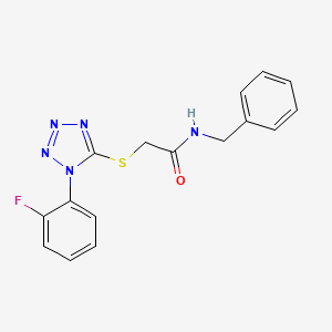 molecular formula C16H14FN5OS B5785181 N-benzyl-2-[1-(2-fluorophenyl)tetrazol-5-yl]sulfanylacetamide 