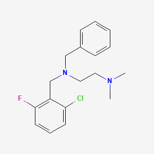 molecular formula C18H22ClFN2 B5785268 N'-benzyl-N'-[(2-chloro-6-fluorophenyl)methyl]-N,N-dimethylethane-1,2-diamine 