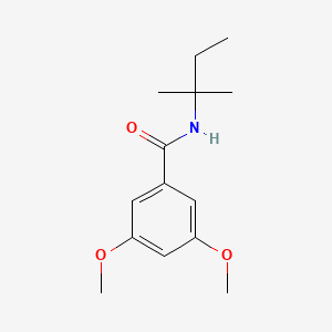 molecular formula C14H21NO3 B5785273 3,5-dimethoxy-N-(2-methylbutan-2-yl)benzamide 