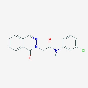 molecular formula C16H12ClN3O2 B5785275 N-(3-chlorophenyl)-2-(1-oxophthalazin-2(1H)-yl)acetamide 