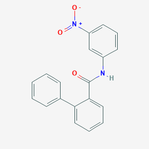 molecular formula C19H14N2O3 B5785367 N-(3-nitrophenyl)-2-biphenylcarboxamide 