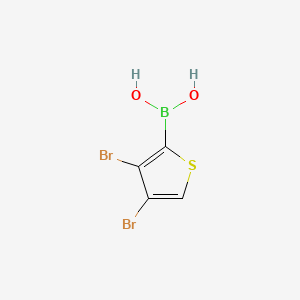 (3,4-Dibromothiophen-2-yl)boronic acid