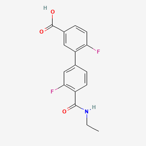 4'-(Ethylcarbamoyl)-3',6-difluoro-[1,1'-biphenyl]-3-carboxylic acid