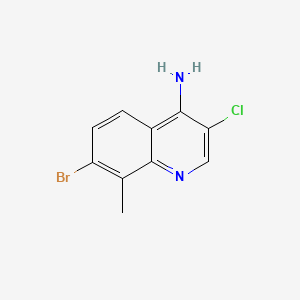 7-Bromo-3-chloro-8-methylquinolin-4-amine