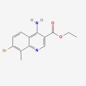 Ethyl 4-amino-7-bromo-8-methylquinoline-3-carboxylate