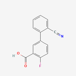 5-(2-Cyanophenyl)-2-fluorobenzoic acid