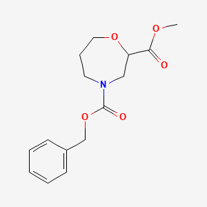 B578546 Methyl N-cbz-homomorpholine-2-carboxylate CAS No. 1226776-84-6