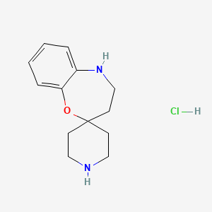 spiro[4,5-dihydro-3H-1,5-benzoxazepine-2,4'-piperidine];hydrochloride