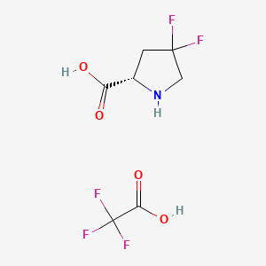 (S)-4,4-Difluoropyrrolidine-2-carboxylic acid 2,2,2-trifluoroacetic acid