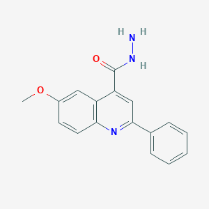 molecular formula C17H15N3O2 B5785503 6-methoxy-2-phenylquinoline-4-carbohydrazide 