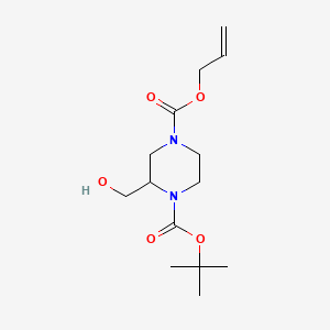 4-Allyl 1-tert-butyl 2-(hydroxymethyl)piperazine-1,4-dicarboxylate