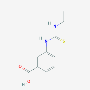 molecular formula C10H12N2O2S B5785519 m-(3-Ethyl-2-thioureido)benzoic acid 