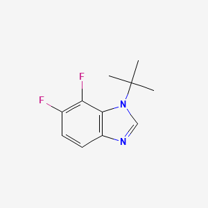 molecular formula C11H12F2N2 B578560 1-t-Butyl-6,7-difluorobenzimidazole CAS No. 1314987-35-3