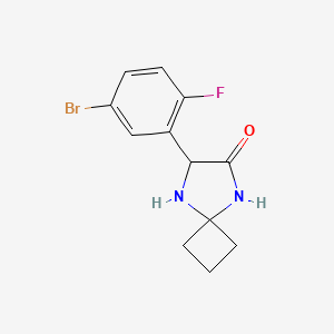 7-(5-Bromo-2-fluorophenyl)-5,8-diazaspiro[3.4]octan-6-one