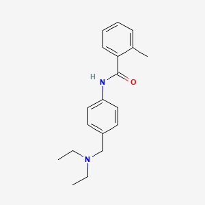 molecular formula C19H24N2O B5785633 N-[4-(diethylaminomethyl)phenyl]-2-methylbenzamide 