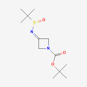 tert-Butyl 3-tert-butylsulfinyliminoazetidine-1-carboxylate