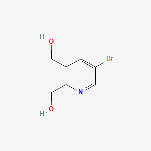 molecular formula C7H8BrNO2 B578567 (5-Bromopyridine-2,3-diyl)dimethanol CAS No. 1356330-71-6