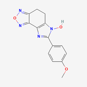 molecular formula C14H12N4O3 B5785708 7-(4-methoxyphenyl)-4,5-dihydro-6H-imidazo[4,5-e][2,1,3]benzoxadiazol-6-ol 