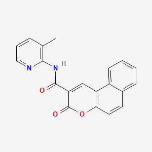 molecular formula C20H14N2O3 B5785721 N-(3-methylpyridin-2-yl)-3-oxobenzo[f]chromene-2-carboxamide 
