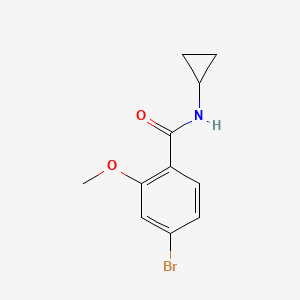4-Bromo-N-cyclopropyl-2-methoxybenzamide