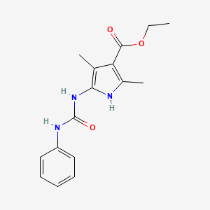 molecular formula C16H19N3O3 B5785823 Ethyl 2,4-dimethyl-5-[(phenylcarbamoyl)amino]-1H-pyrrole-3-carboxylate 