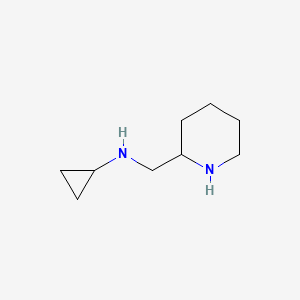 molecular formula C9H18N2 B578586 N-(Piperidin-2-ylmethyl)cyclopropanamine CAS No. 1250526-55-6