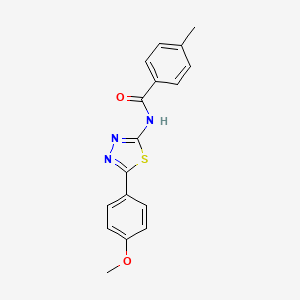 molecular formula C17H15N3O2S B5785868 Cambridge id 5312221 CAS No. 5312-22-1