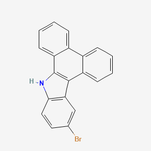 molecular formula C20H12BrN B578594 12-Bromo-9H-dibenzo[a,c]carbazole CAS No. 1279011-16-3
