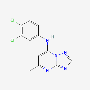 molecular formula C12H9Cl2N5 B5785962 N-(3,4-dichlorophenyl)-5-methyl-[1,2,4]triazolo[1,5-a]pyrimidin-7-amine 