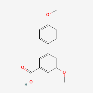molecular formula C15H14O4 B578598 5-Methoxy-3-(4-methoxyphenyl)benzoic acid CAS No. 1261939-24-5
