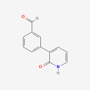 molecular formula C12H9NO2 B578599 3-(3-Formylphenyl)-2-hydroxypyridine CAS No. 1261956-40-4
