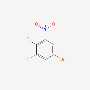 molecular formula C6H2BrF2NO2 B578600 5-Bromo-1,2-difluoro-3-nitrobenzene CAS No. 1261988-16-2