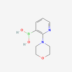molecular formula C9H13BN2O3 B578601 2-Morpholinopyridine-3-boronic acid CAS No. 1218790-86-3